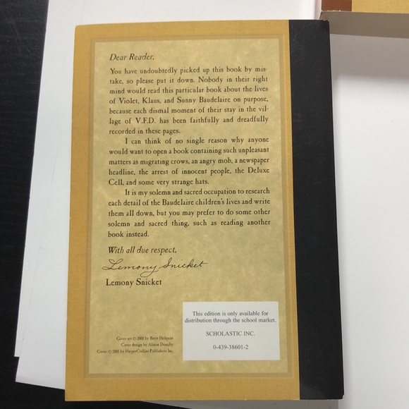 Set of 5 A Series of Unfortunate Events by Lemony Snicket paperback books - Picture 7 of 16